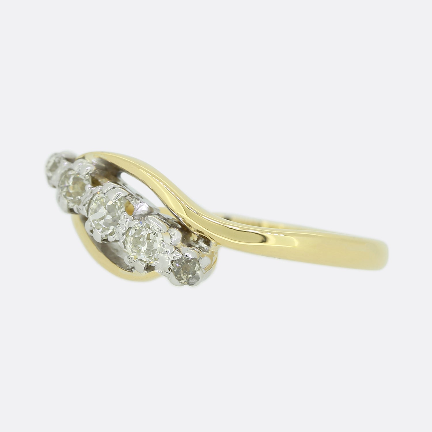 9ct Gold Diamond Twist Ring | Goldmark (AU)